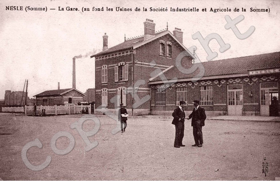 La gare et les usines de la Societe industrielle et agricole de la Somme