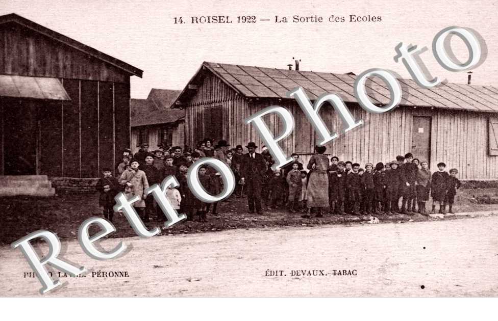 Roisel 1922 La sortie des ecoles