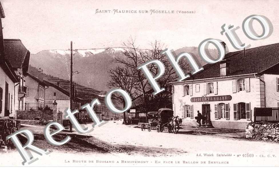 La route de Bussang a Remiremont - en face le ballon de Servance