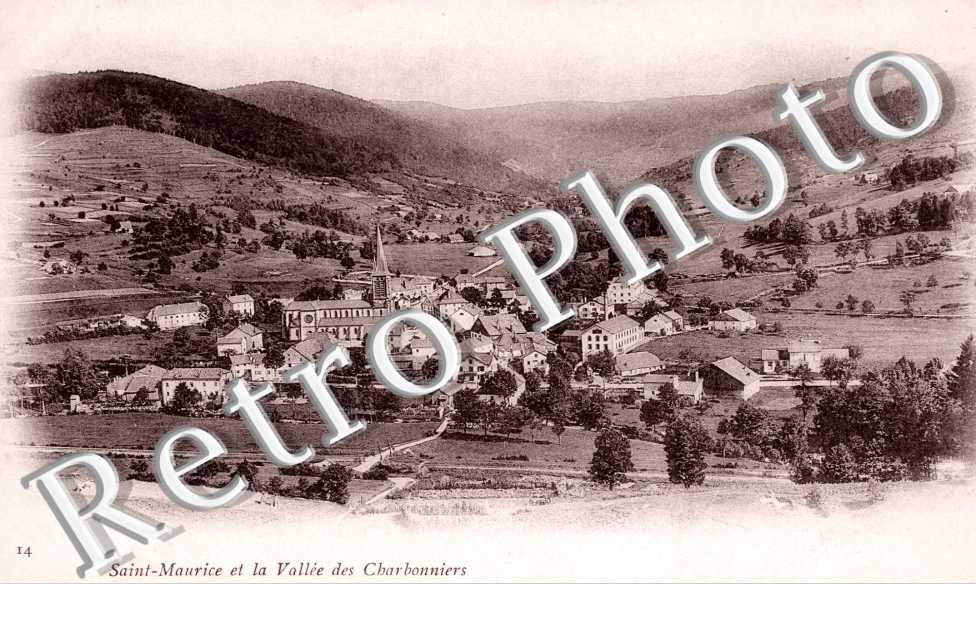 Vue generale et la Vallee des Charbonniers