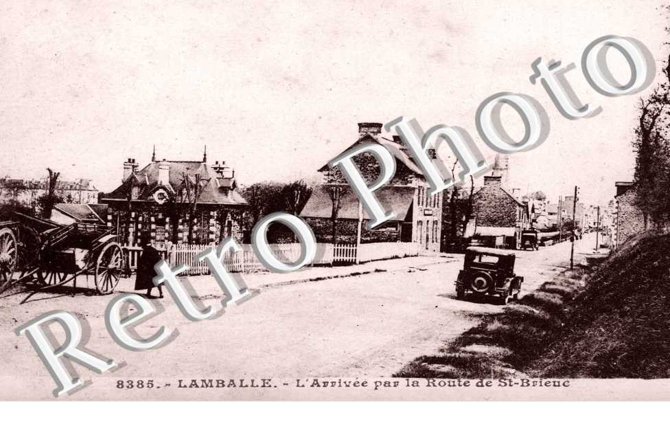 l&#039;arrivee par la route de Saint-Brieuc