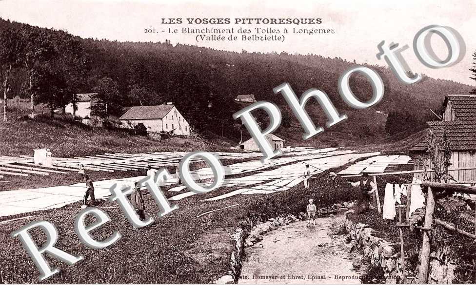 Le blanchiment des toiles a Longemer