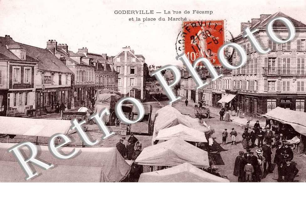 La rue e Fécamp et la Place du Marché