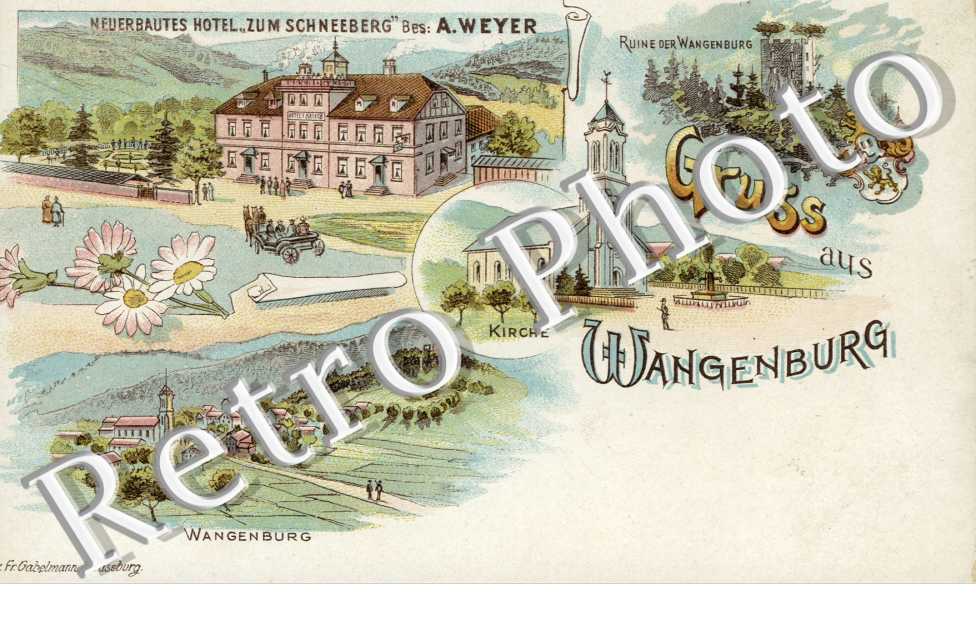 vue generale, Hotel et ruines chateau