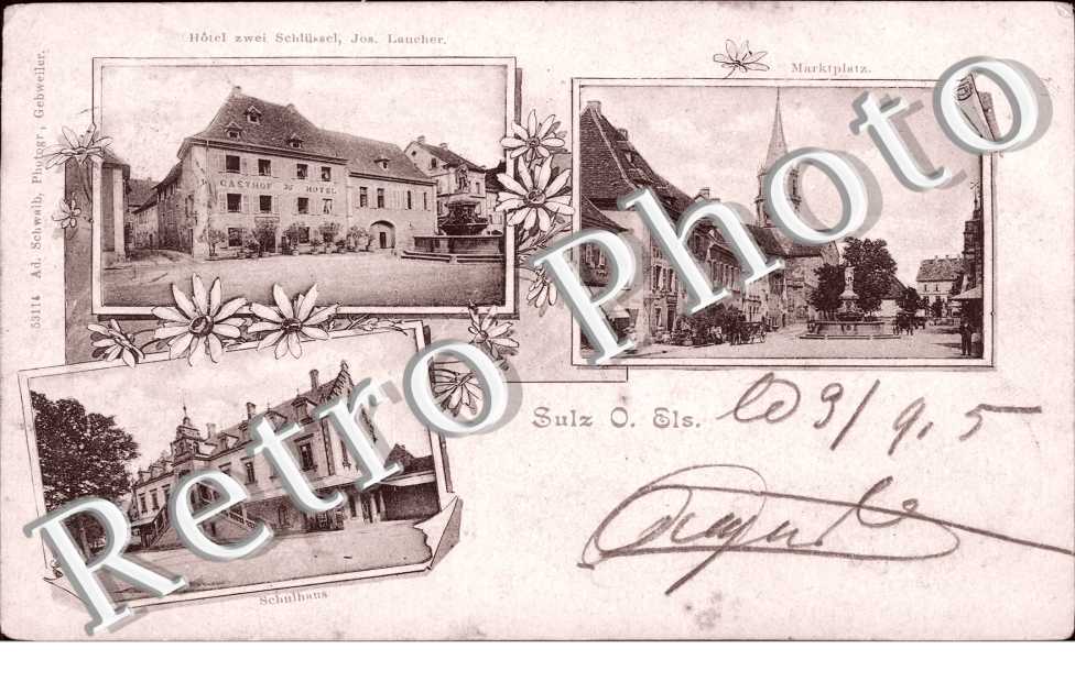 Hotel zwei Schlussel, Jos. Laucher, Marktplatz