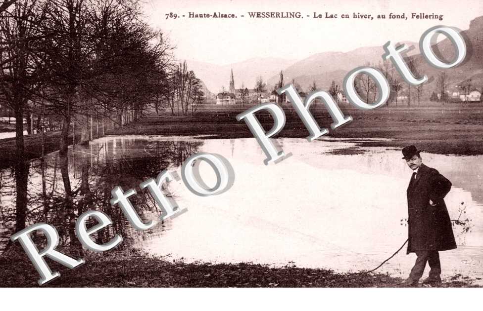 le lac en hiver au fond fellering