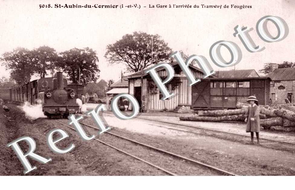 la gare a l&#039;arrivee du tramway de Fougeres