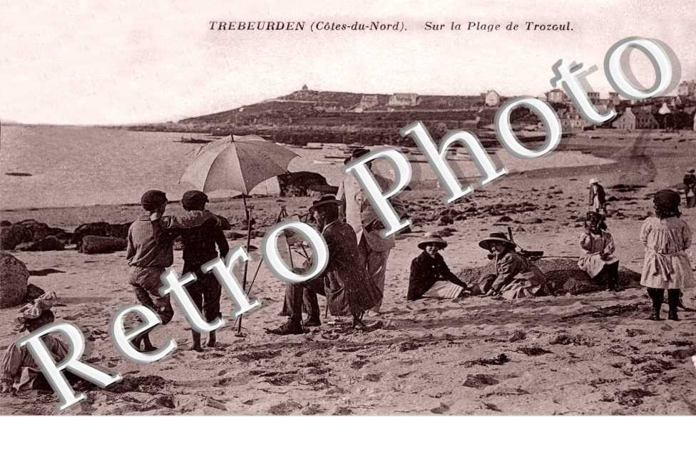 sur la plage de Trozcul