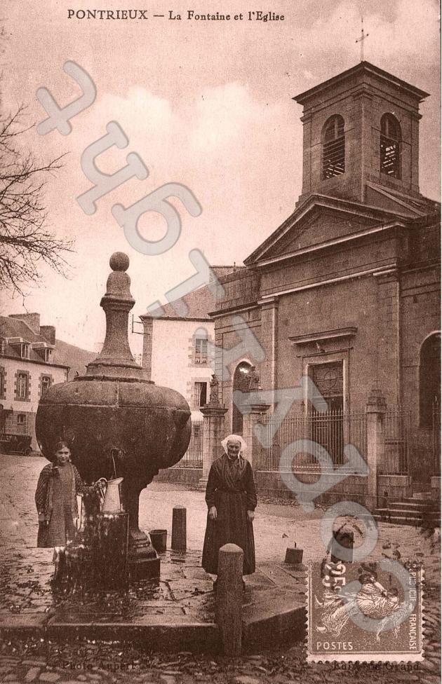 la fontaine et l&#039;eglise