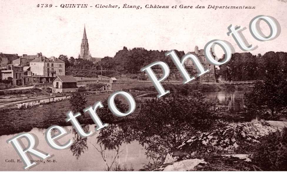 Clocher, Etang, Chateau et Gare