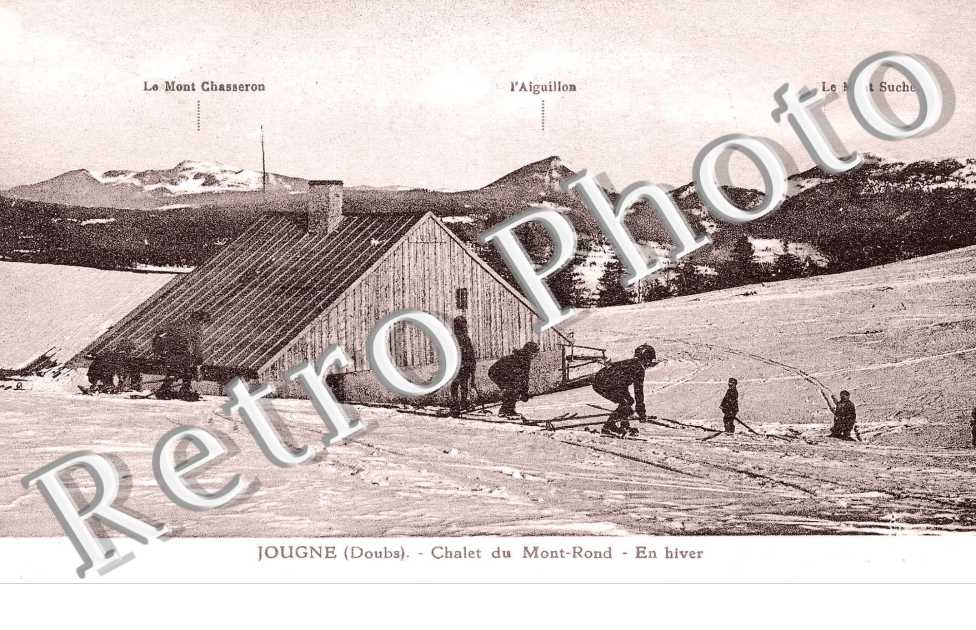 chalet du mont rond en hiver