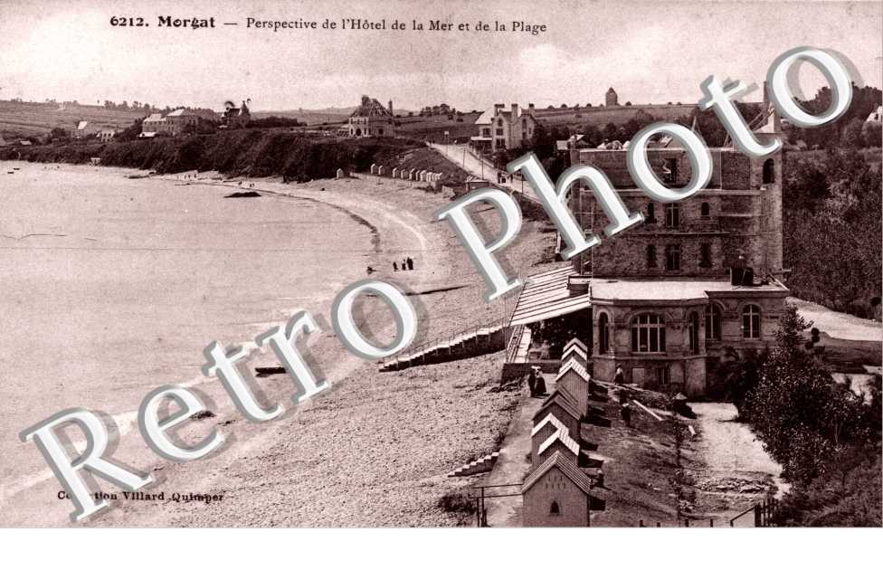 Perspective de l&#039;Hotel de la Mer et de la plage