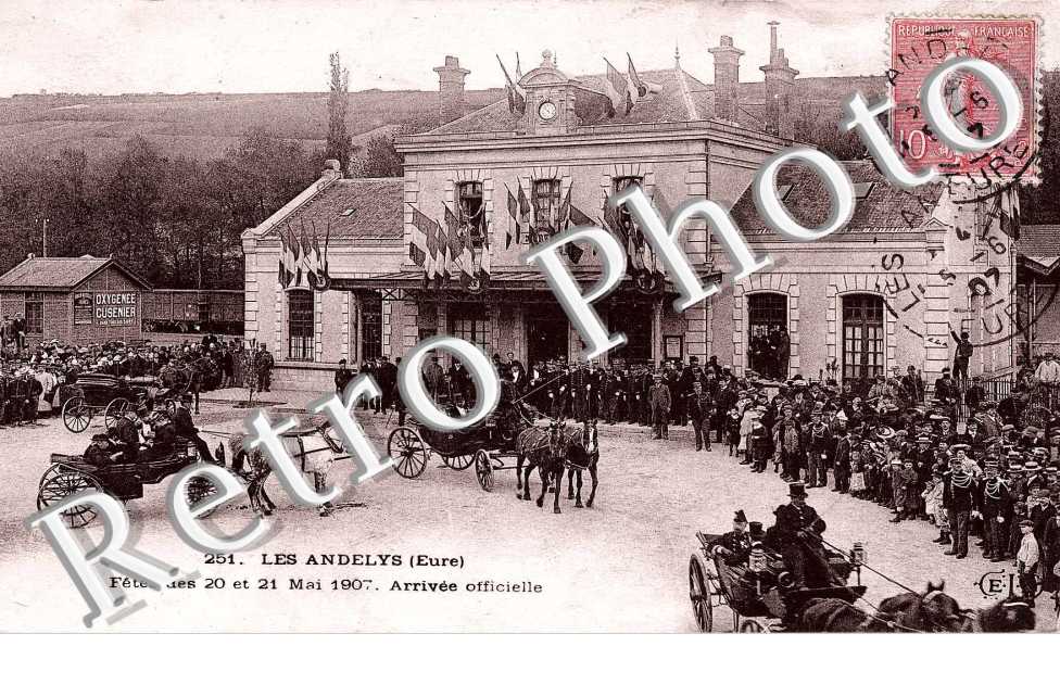 fete des 20 et 21 mai 1907 - arrivee officielle