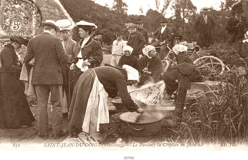 le pardon, la crepiere en plein air