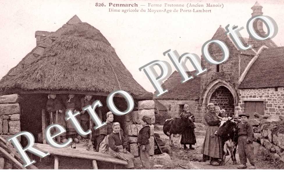 ferme bretonne (ancien manoir) dime agricole du moyen age de portz lambert