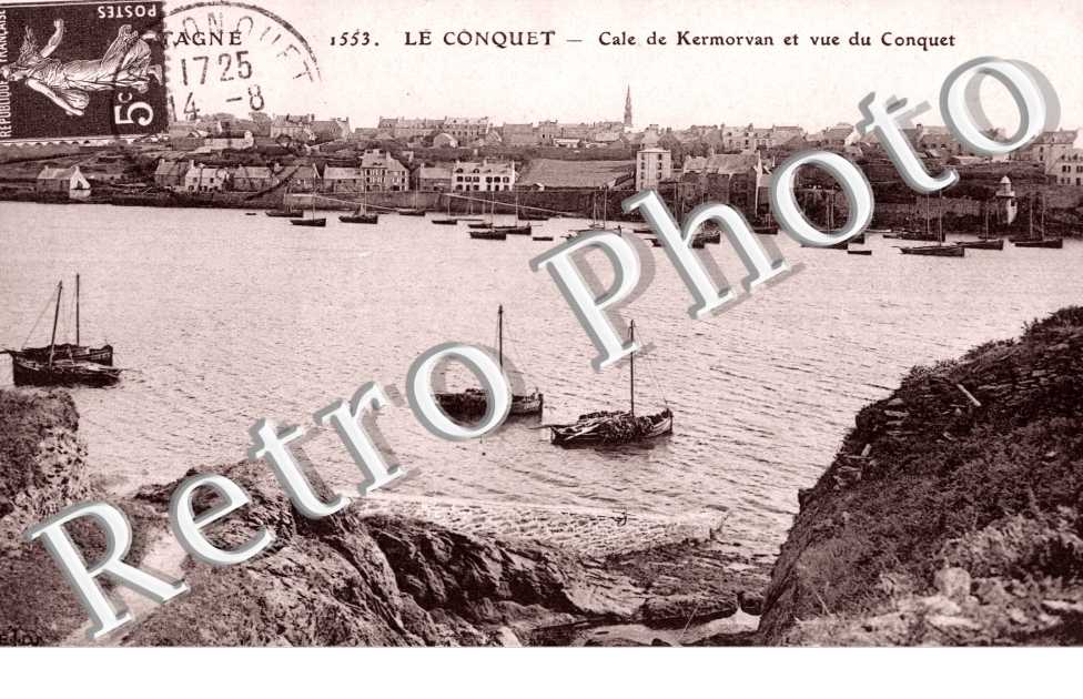 Cale de Kermorvan et Vue du Conquet