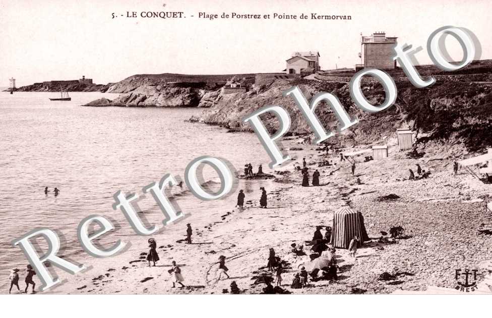 Plage de Porstrez et Points de Kermorvan