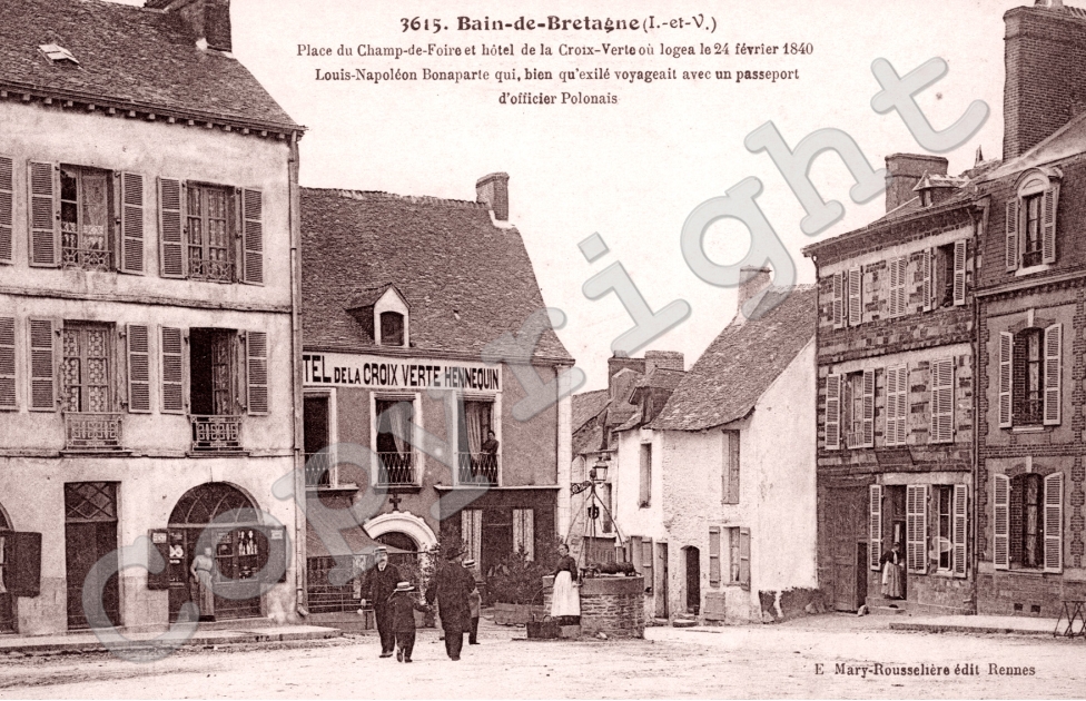 place du champ de foire et hotel de la croix verte ou logea le 24 fevrier 1840 louis napoleon bonapa