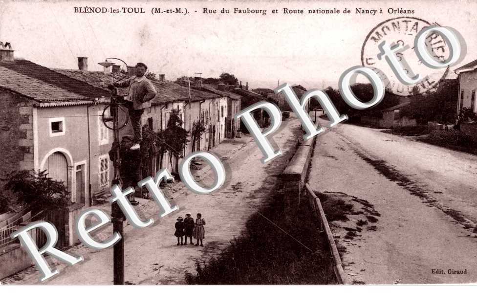 rue du faubourg et RN nancy a orleans