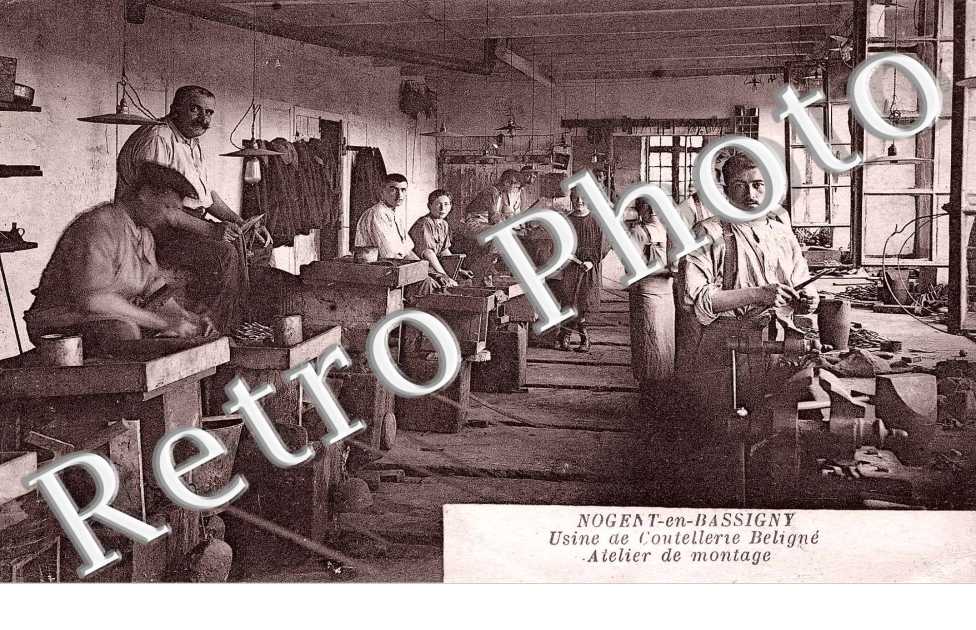 Usine de coutellerie Beligne - atelier de montage