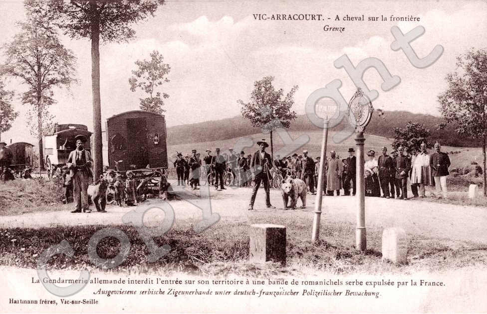 la gendarmerie Allemande interdit l&#039;entree sur son territoire a une bande de romanichels serbe expulsee de France