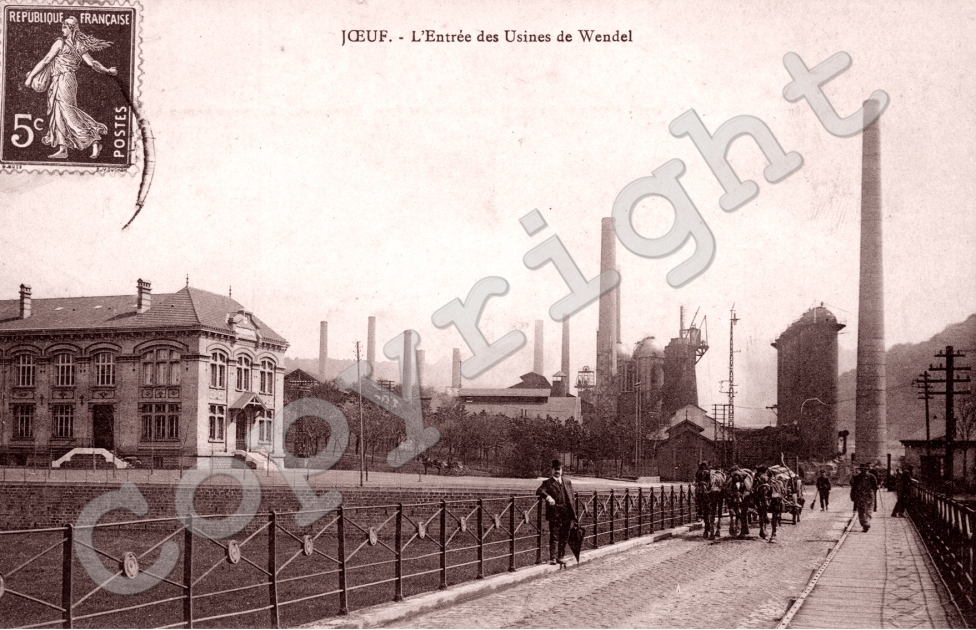 l&#039;entree des usines De Wendel