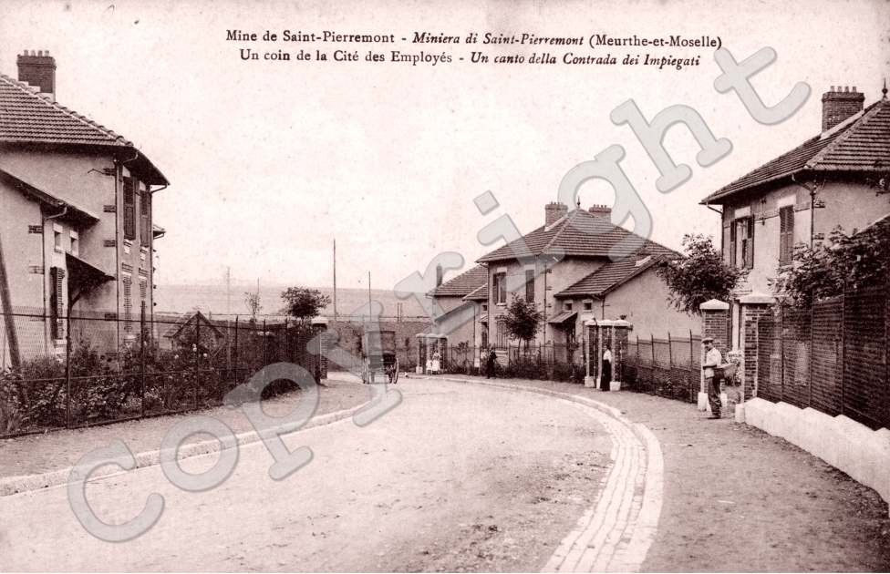 mines de saint pierremont- un coin de la cite des employes