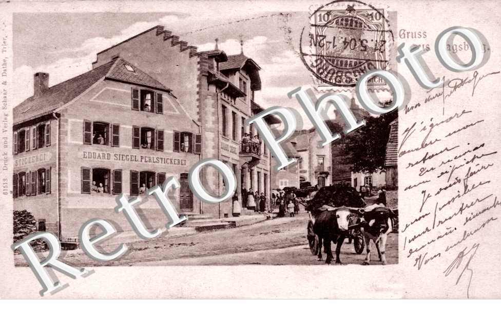 - Gruss aus Dagsburg (Eduard Siegel Perlstickerei)