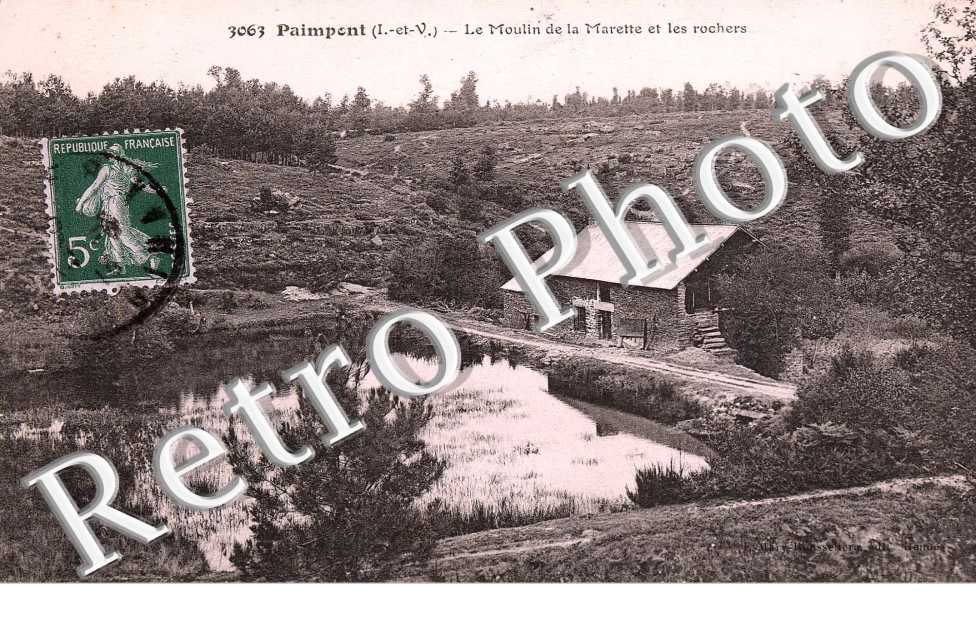 le moulin de la marette et les rochers