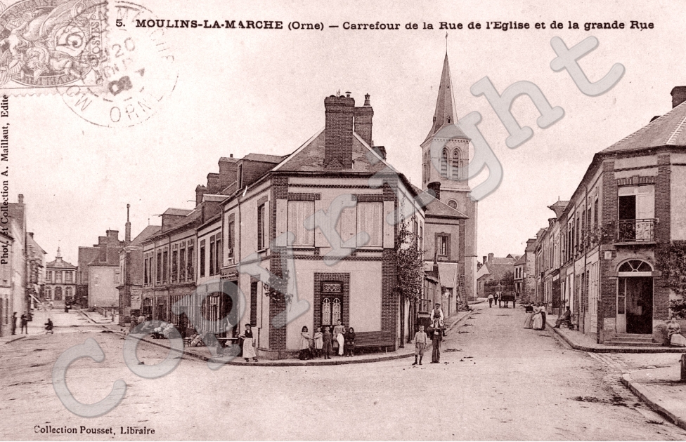 carrefour de la rue de l&#039;eglise et de la grande rue