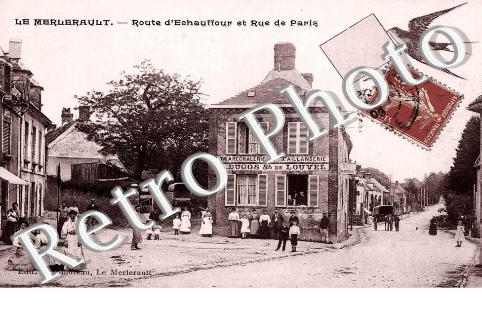 Route d&#039;Echauffour et rue de Paris