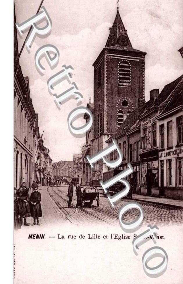 la rue de Lille et l&#039;eglise Saint Vaast