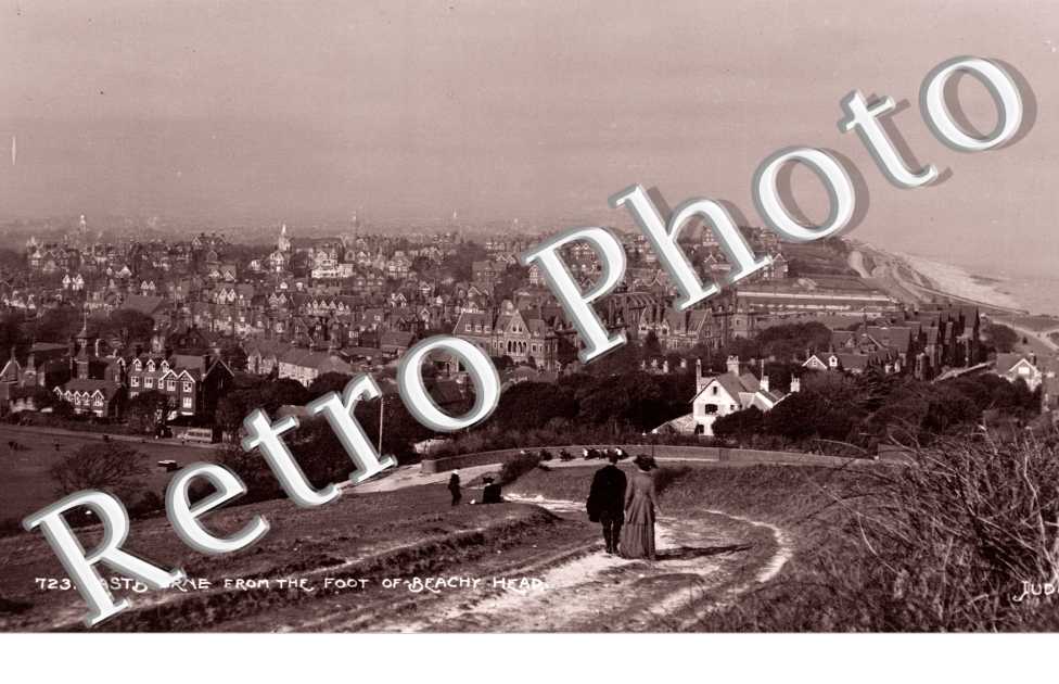 Eastbourne from the foot of Beachy Head