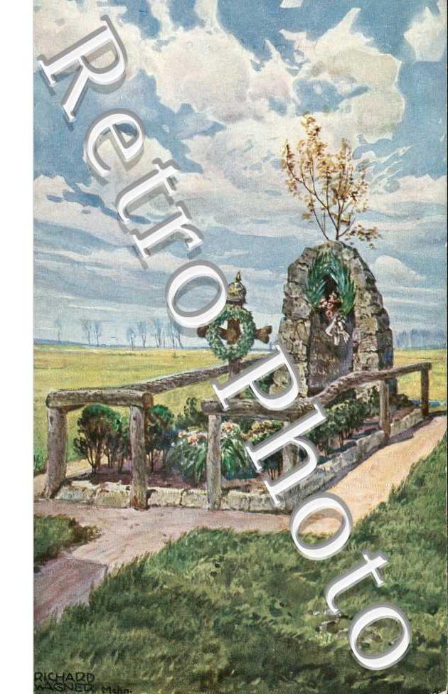 Bayerngrab am Fusse aout 1914