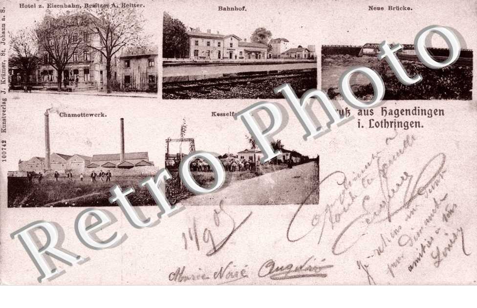 Hotel z. Eisenbahn, Benitzer Reitter - Bahnhhof - Neue Brucke - Chamottewerk - Kesselfabrik