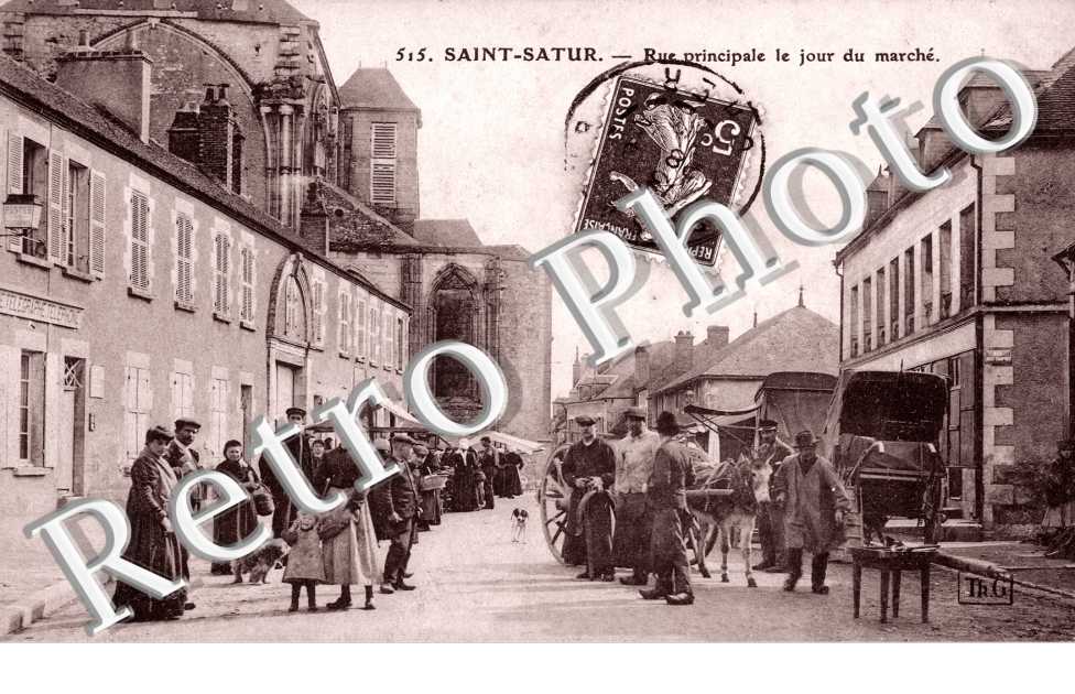 rue principale le jour du marche