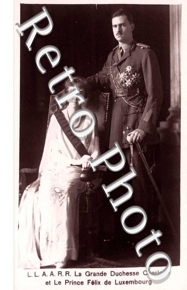 la Grande Duchesse Charlotte et le prince Félix