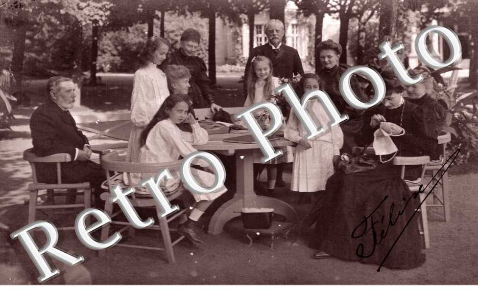 la famille en terrasse