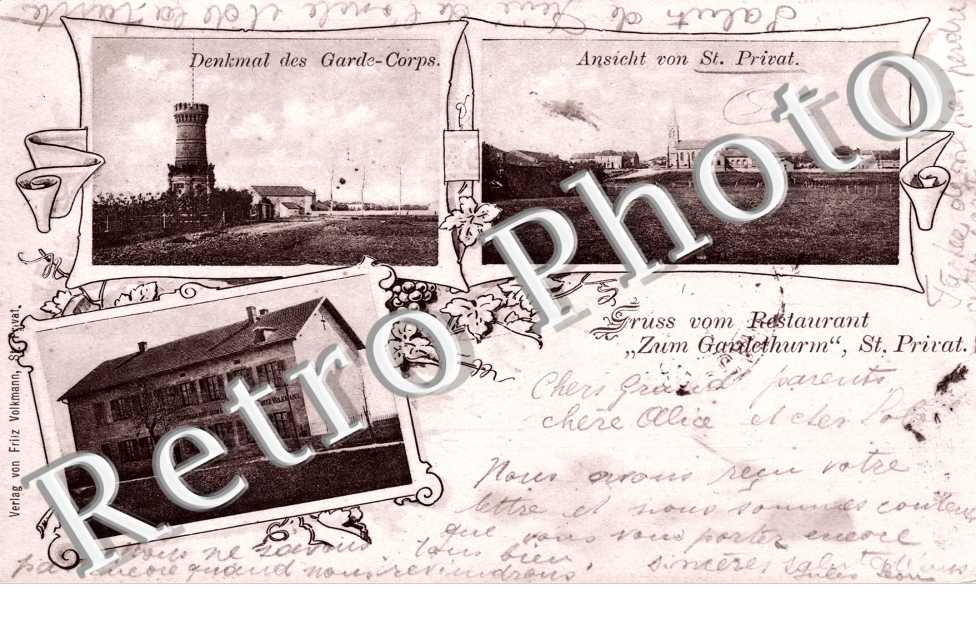 Denkmal des Garde-Corps  Ansicht  Restaurant Zum Gardethurm