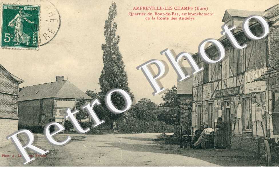 quartier du Bout-de-Bas, embranchement de la route des Andelys