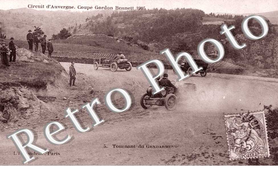 Circuit d&#039;Auvergne - Coupe Gordon Bennett 1905 - Tournant du Gendarme