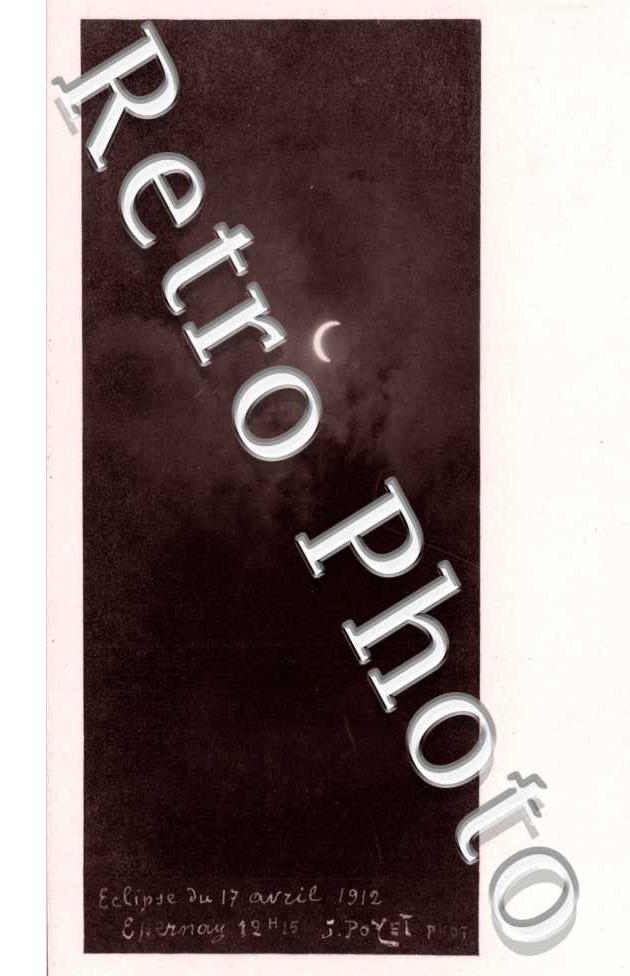 eclipse du 17 avril 1912 a 12h15  J. Poyet