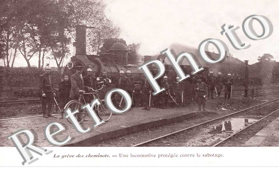 la greve des cheminots Un locomotive protegee contre le sabotage