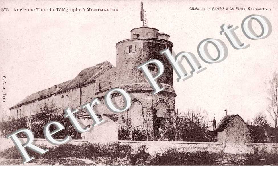ancienne tour du télégraphe à Montmartre