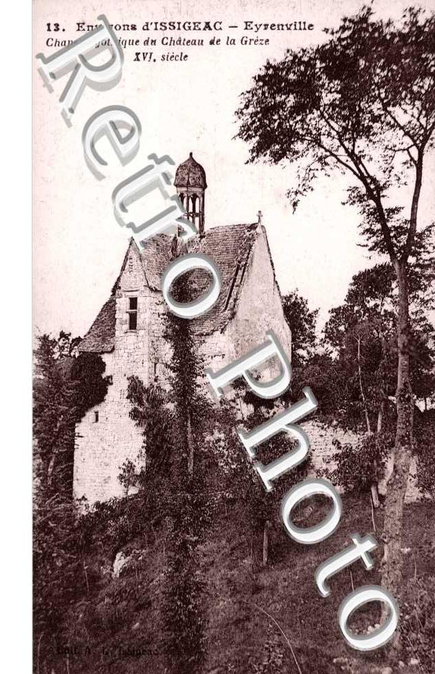 Eyrenville Chapelle gothique du chateau de la Greze