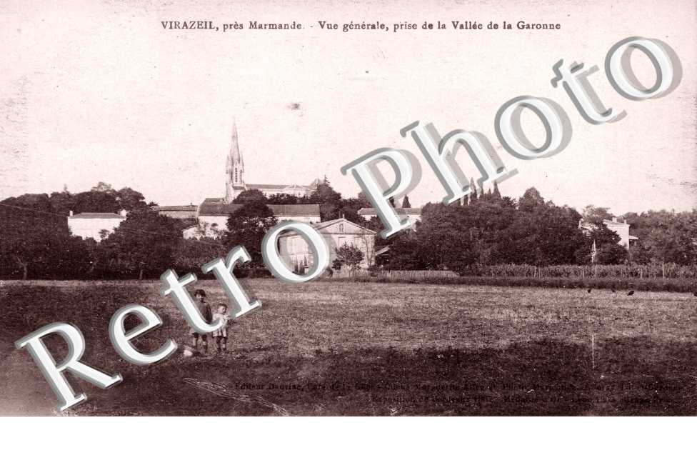 Vue générale prise de la vallée de la Garonne