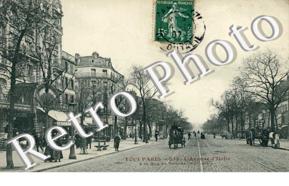 l&#039;avenue D&#039;ITALIE A LA RUE TOLBIAC