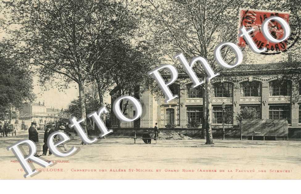 Carrefour des allées Saint-Michel et Grand Rond (annexe de la faculté des sciences)