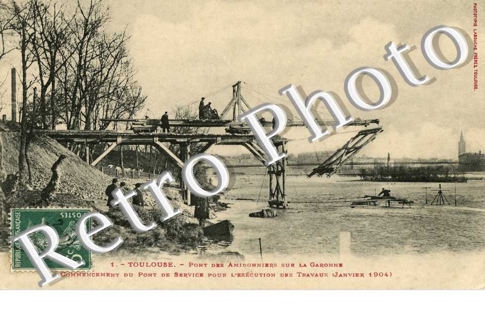 Construction Pont des Amidonniers sur la Garonne