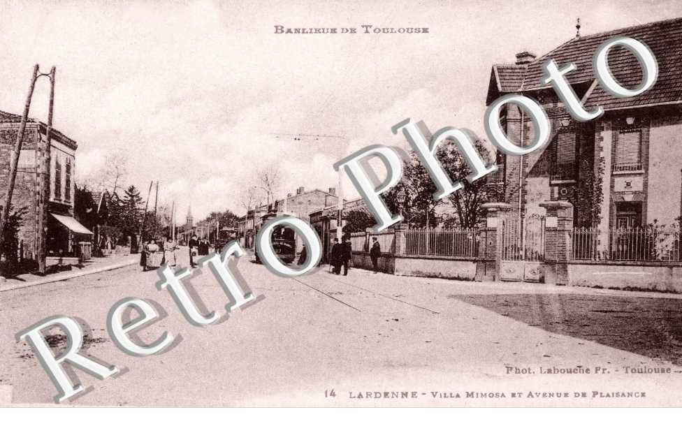 Lardenne - Villa Mimosa et avenue de Plaisance
